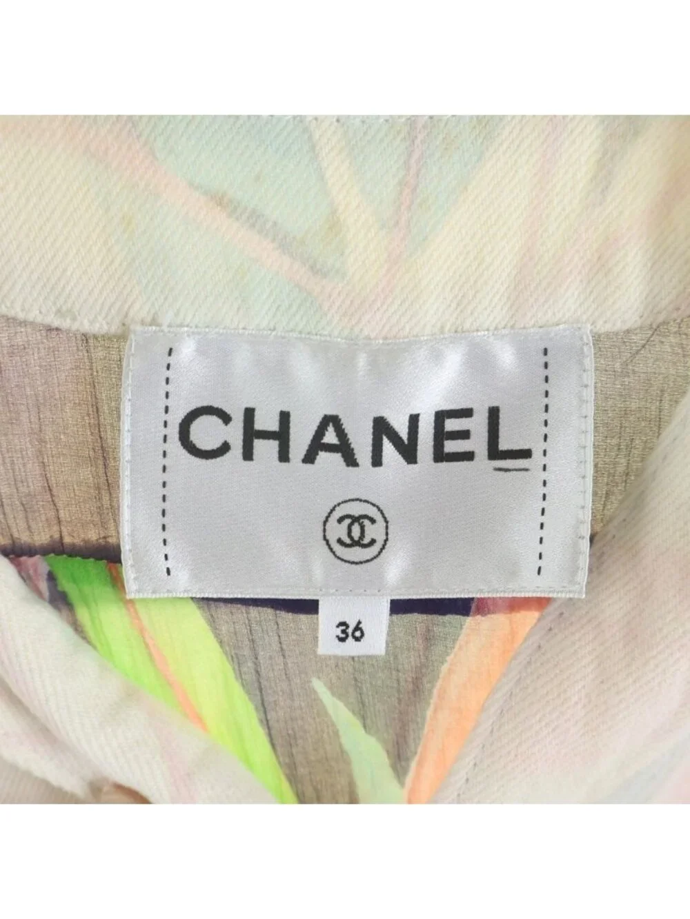 Chanel Botanical Coco Button Jacket Ivory 36